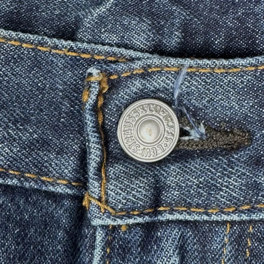 Levi's 505 Men's Jeans Size 32 Blue Regular Straight Denim 100% Cotton